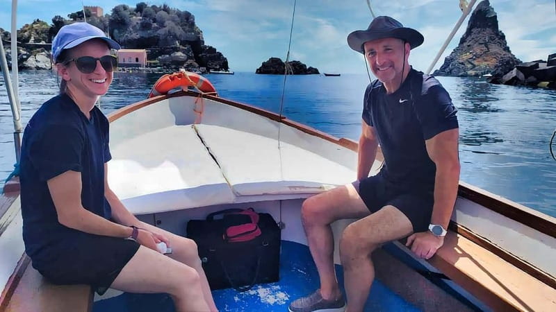 Aci Trezza: Cyclops Coast Boat Tour with Food and Swimming - Norman Castle above Aci Castello