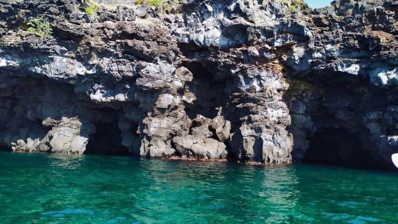 Aci Trezza: Cyclops Coast Boat Tour with Food and Swimming - Leaving Aci Trezza by boat