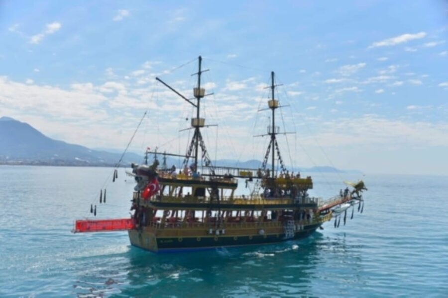 Alanya: Pirate Ship Cruise with Food and Swimming Stops - Booking details that affect your decision
