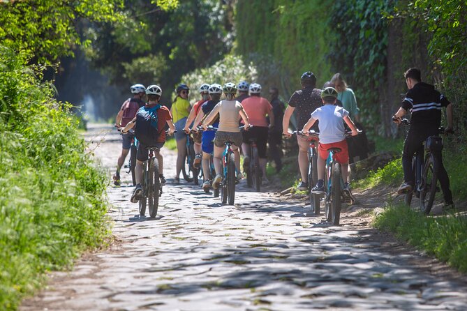 Appian Way & Aqueducts small group e-bike tour(catacombs & food) - Villa of Maxentius and the Appian Way ruins