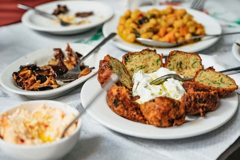 Athens: Guided Greek Food Walking Tour with Tastings - Varvakios Agora and the working food market