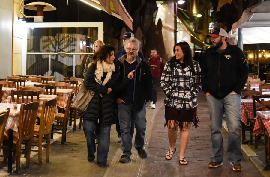 Athens: Premium Food and Wine Tasting Tour in the evening - Olive oil, spreads, and a local liqueur