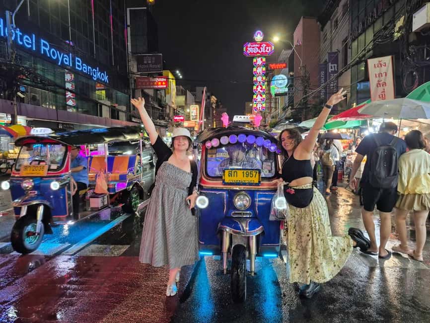 Bangkok: Tuk Tuk Adventure Chinatown Michelin Food & Temples - Starting at MRT Sam Yan and taking your first tuk tuk ride