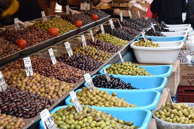 Best Seller: Semi-Private Athens Morning Food Tour (15+ tastings) - Pastourma and olives in Monastiraki