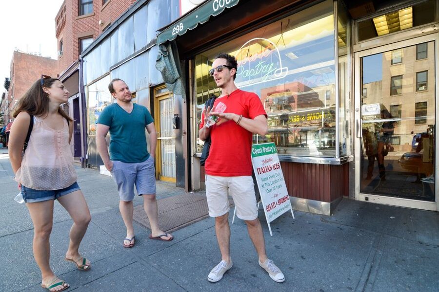 Brooklyn Food Tour: Heights, DUMBO & Bridge Views - Time Out Market and the food hall stop