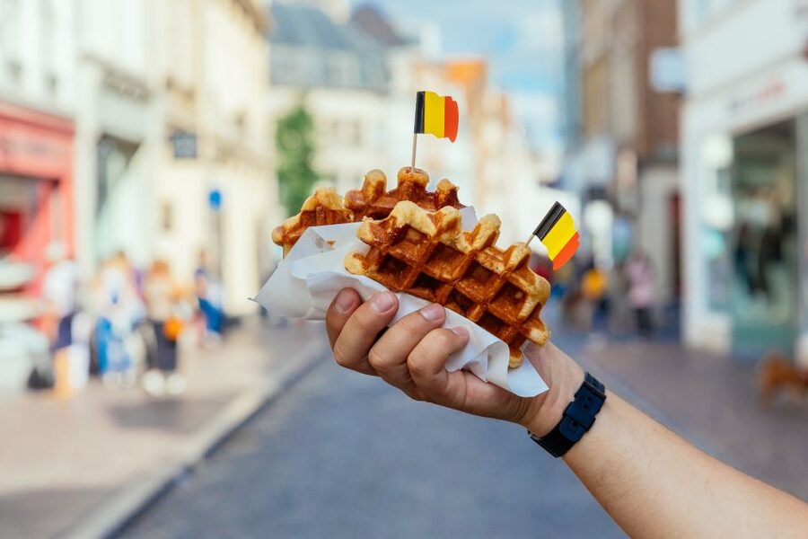Bruges: Private Food Tour – 10 Tastings with Locals - Simon Stevinplein gives the route a lively starting point