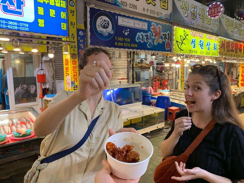 Busan: Food Market Tour, Smash Seafoods and Street Foods - Starting with Seafood at Jagalchi Station