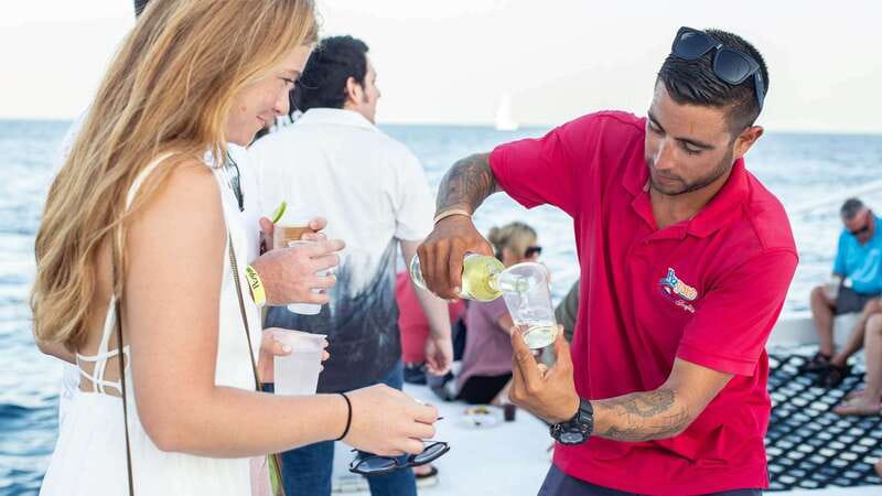 Cabo San Lucas: 2 Hour Sunset Cruise with Food and Wine - Watching the Sun Drop Over Cabo