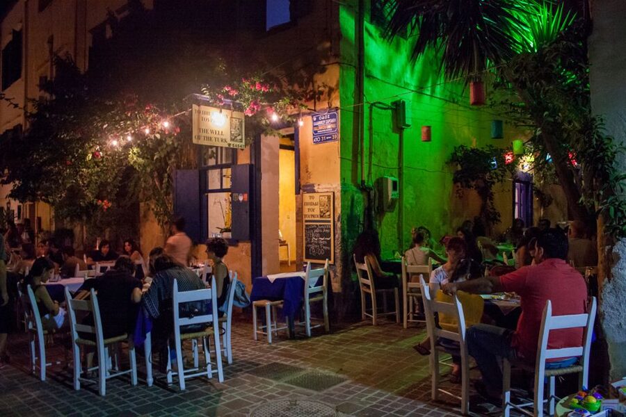Chania: Wine, Food, and Sunset Tour with 3-Course Dinner - The old harbor at sunset
