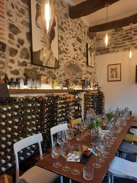 Cinque Terre: Pesto Making Class with Wine and Food Tasting - Inside the stone cellar near Vernazza station