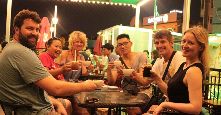 Discover Hanoi's Street Food by Night & Mini Class Coffee - Five Hanoi dishes, one full evening