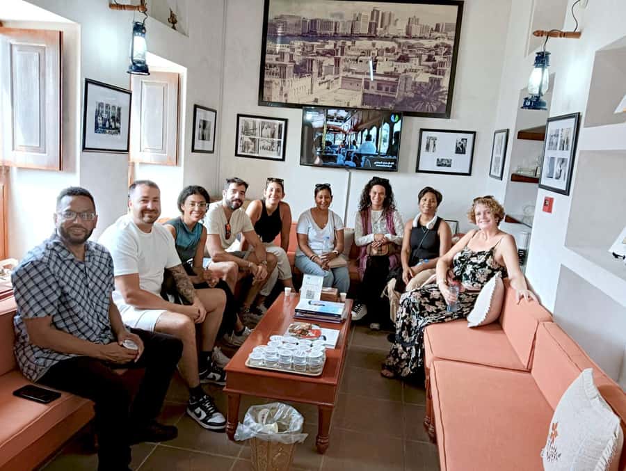 Dubai: Discover Dubai Old Town, Souks, Museum & Street Food - The abra crossing over Dubai Creek