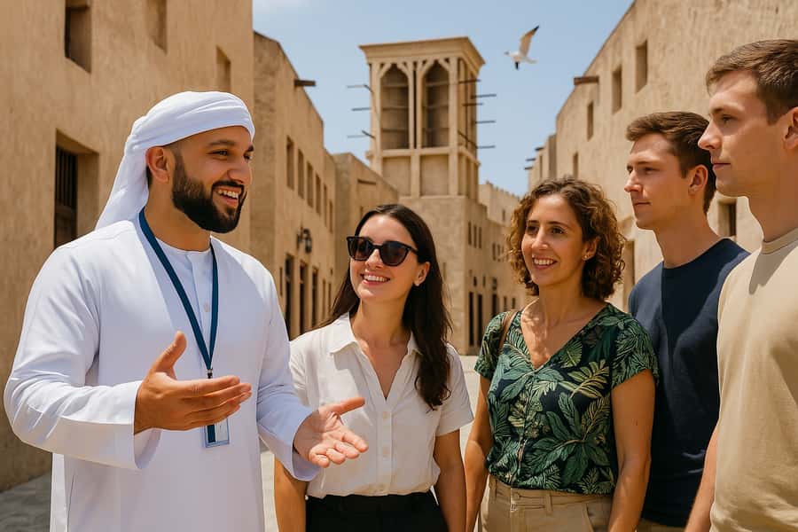 Dubai: Old Town Walking Tour with Abra Cruise & Street Food - The Dubai Museum and the story behind the objects