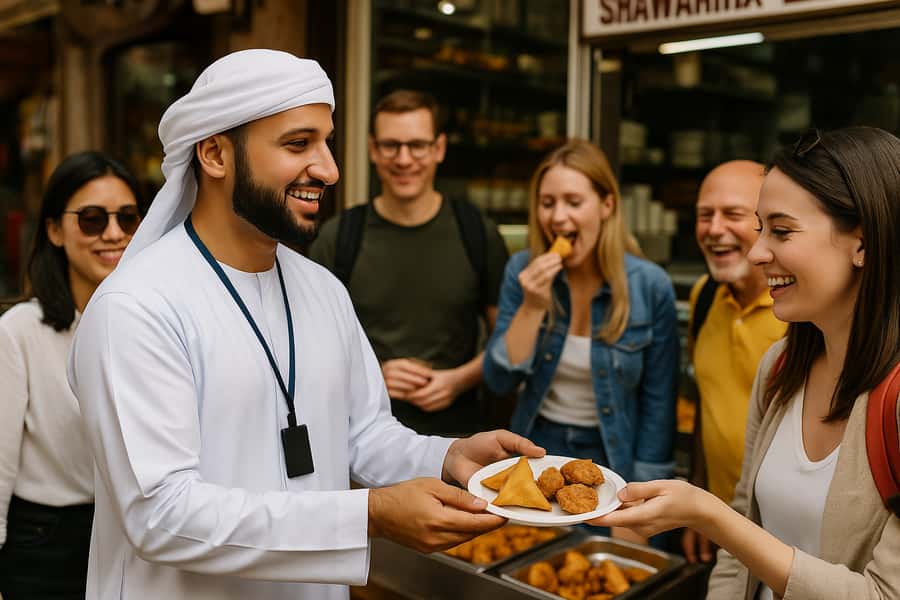 Dubai: Old Town Walking Tour with Abra Cruise & Street Food - Al Fahidi, the Old Mosque, and the 1800 wall