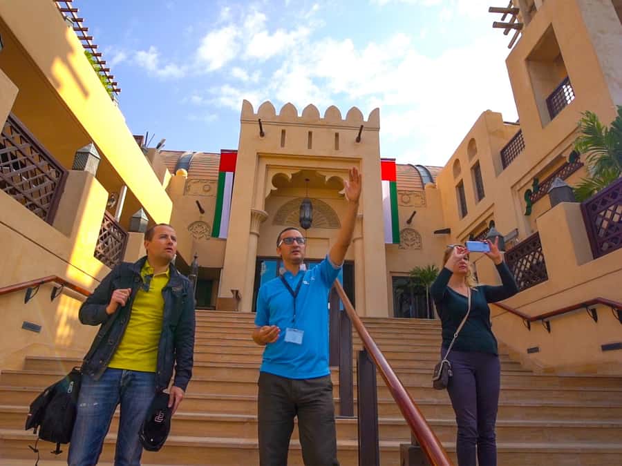 Dubai Private Top Attractions, Premium Vehicle & Street Food - Bluewaters Island, Palm Jumeirah, and the modern city
