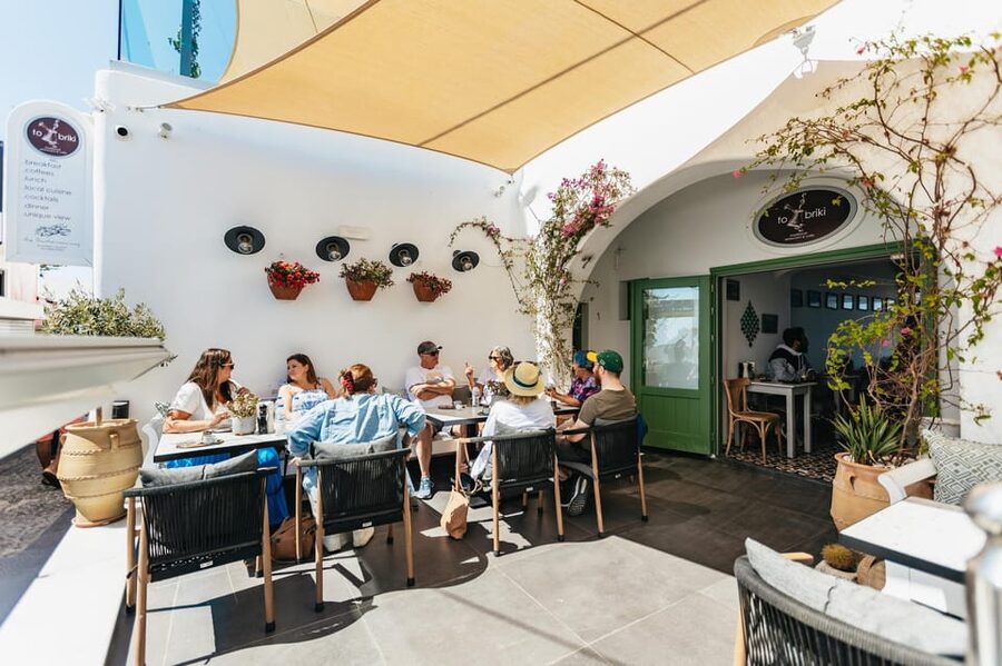 Fira: Guided Foodie Walking Tour with Tastings - Souvlaki and the daily market
