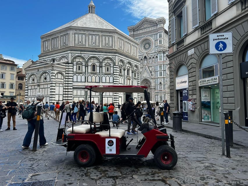 Florence: Michelangelo Hill Panoramic Tour with Food Tasting - Comfort, access, and the limits of a golf cart