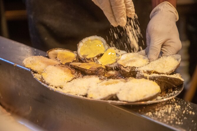 French Quarter walking Food Tour Famous Flavors of New Orleans - Cafe Fleur De Lis and shrimp with cheese grits