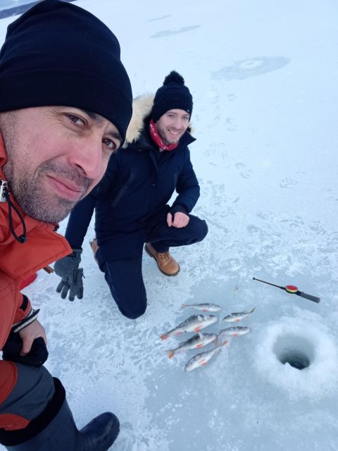 From Helsinki: Bodom Lake Ice Fishing with Food & Drinks - From Storyville to frozen Bodom Lake