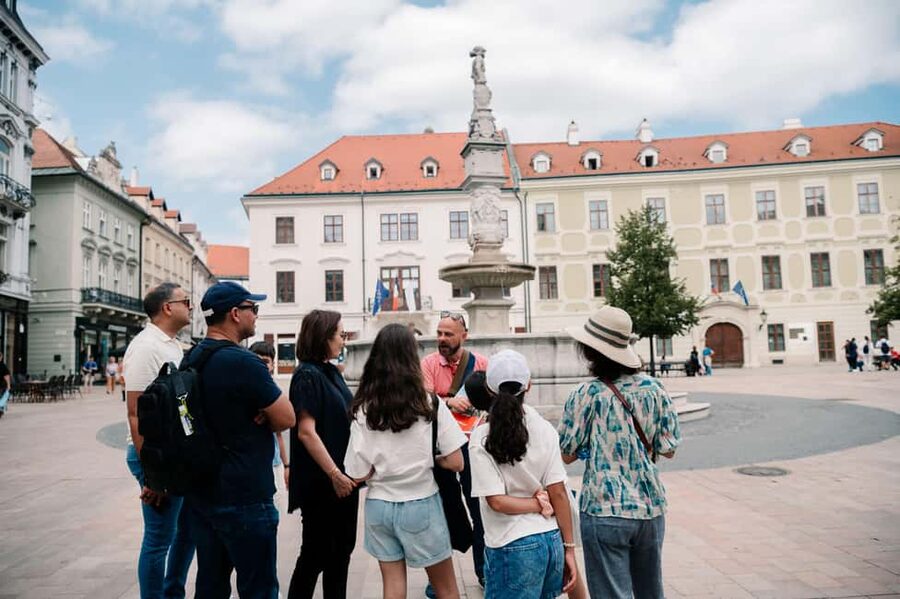 From Vienna: Bratislava City Tour with Food Options - Meeting your guide beside the Danube