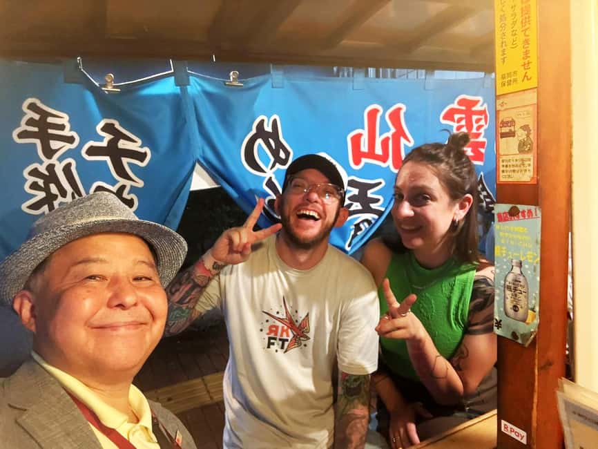 Fukuoka: Nakasu Food Stall Private Guided Tour with Tastings - The first stall: oden, yakitori, and stewed dishes