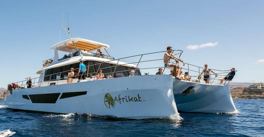 Gran Canaria: Fun Catamaran Cruise with Food and Drinks - The Mogán stop: lunch, snorkeling, and water sports