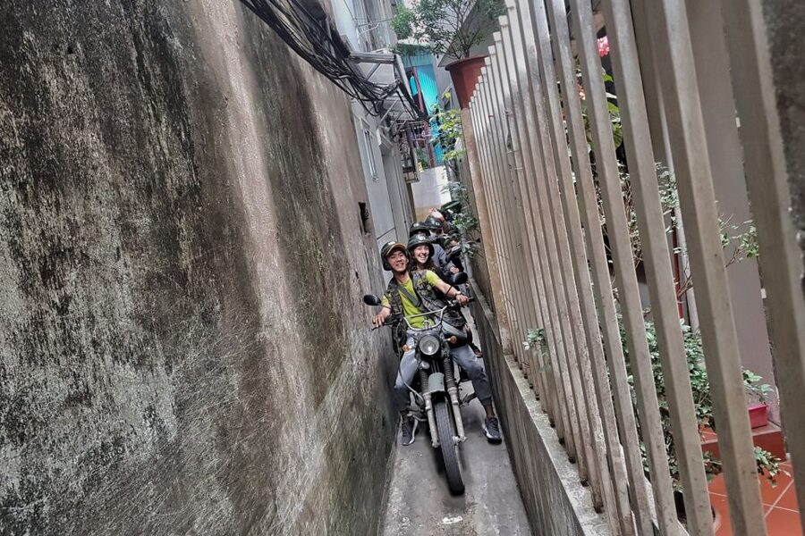 Hanoi Food, Culture, Sightseeing & Fun By Vintage Motorbike - Lunch at the cafe is a real part of the experience