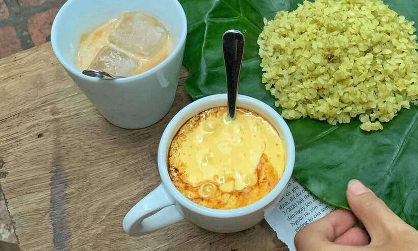 Hanoi: Michelin Guide Street Food Walking Tour - Egg coffee in a tucked-away cafe