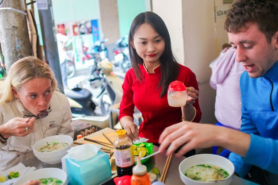 Hanoi: Small-Group Street Food Walking Tour - Pho offers the familiar Vietnamese classic