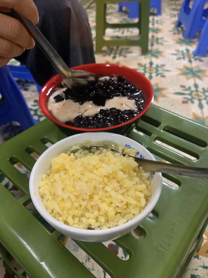 Hanoi Vegan Street Food & Train Street Tour - Dessert, drink, and a very full finish