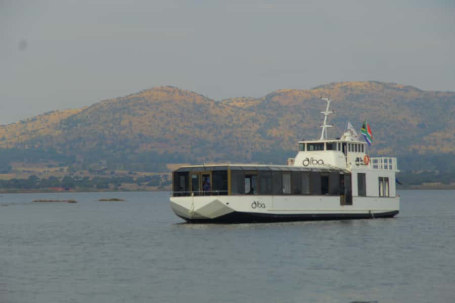 Hartbeespoort Dam: The Luxury Alba Boat Cruise with Food - Inside the Alba, comfort comes with a clear view