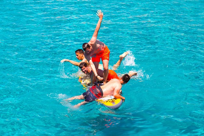 Ibiza Beach Hopping Cruise with Paddleboards, Drinks and Food 6h - Leaving San Antonio and getting settled on board