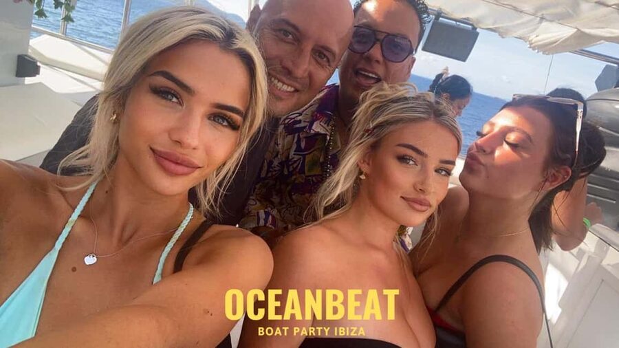 Ibiza: Ocean Club Boat Party with Premium Drinks, Food, & DJ - The swim stop in Ibiza’s turquoise water