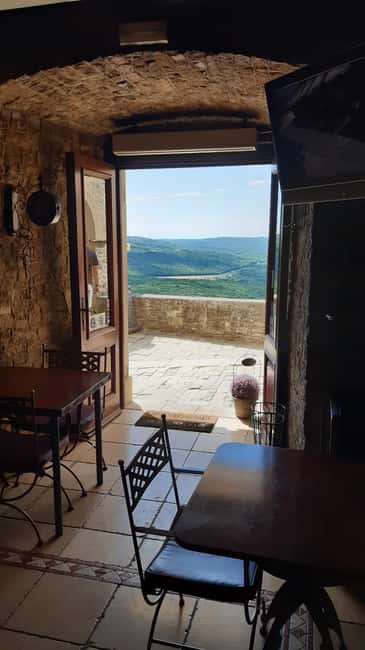 Istria: Guided Tour of Inner Istria with Food Tasting - Transport, timing, and walking demands