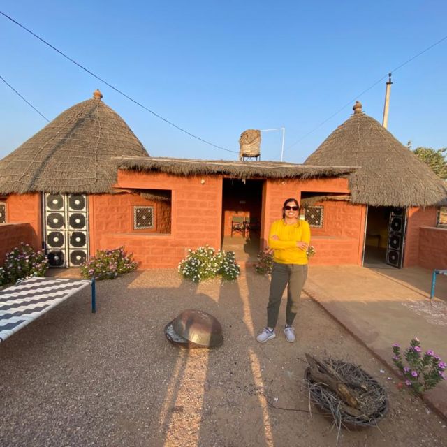 Jodhpur: Desert Camel and Jeep Safari with Traditional Food - Riding a camel through the Thar Desert