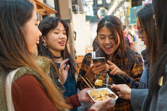 Kuromon Market Food Walking Tour in Osaka (6 stops, 6 tastes) - Six tastes, with one important price question