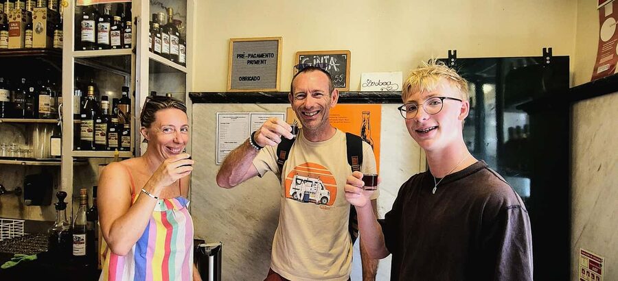 Lisbon Small-Group Food & Wine Tour Eat & Drink like a Local - Green wine and Portuguese cheese