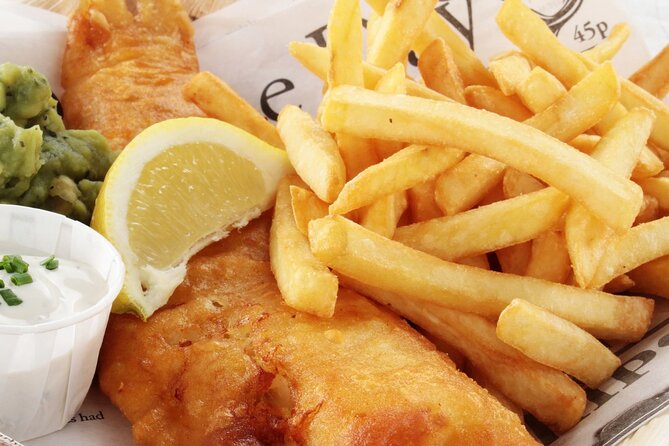 London: London Food Tour of Soho & Covent Garden - British classics: fish and chips, scotch eggs, and pork pies