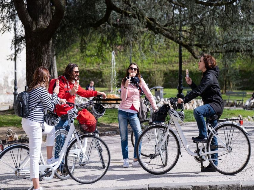 Lucca: 3-Hour Bikes & Bites Foodie Adventure like a Local - The first food stop: pecorino, cold cuts, and olive oil