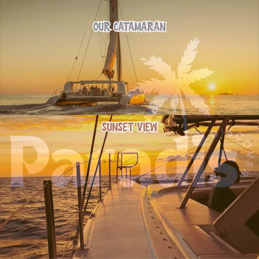Mauritius: Catamaran Sunset Cruise with Food, Drinks & DJ - The north coast by catamaran
