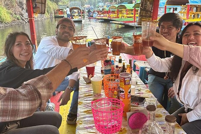 Mexico City Boat Tour Food and Unlimited Drinks Priority Boarding - Drinks, games, and Mexican bingo on the water
