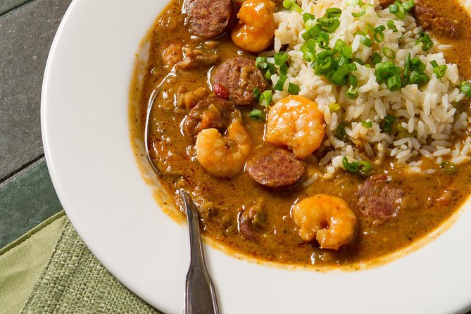 New Orleans Cocktail and Food History Tour - Red Fish Grill starts the afternoon with gumbo and a Hurricane