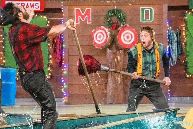 Paula Deen's Lumberjack Feud Supper Show- ALL U CAN EAT - The show brings real timber sports to Pigeon Forge