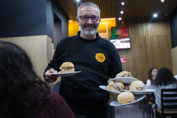 Porto Food & Wine Tasting Tour with Lunch or Dinner Option - Bifana at a century-old food shop