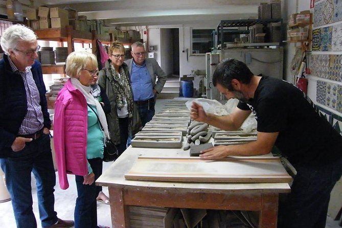 Private Lisbon Arrabida Wine Tour: Food & Wines, Mountain and Sea - Handmade tiles in Azeitão