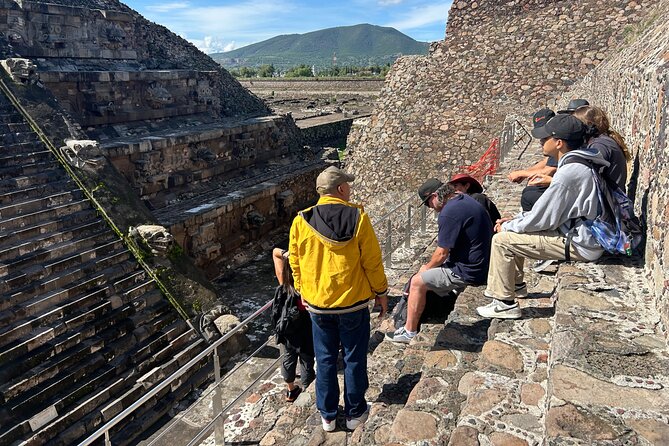 Pyramids of Teotihuacan Dawn (Tequila and Mezcal Tasting) - The Pyramid of the Sun and its sense of scale