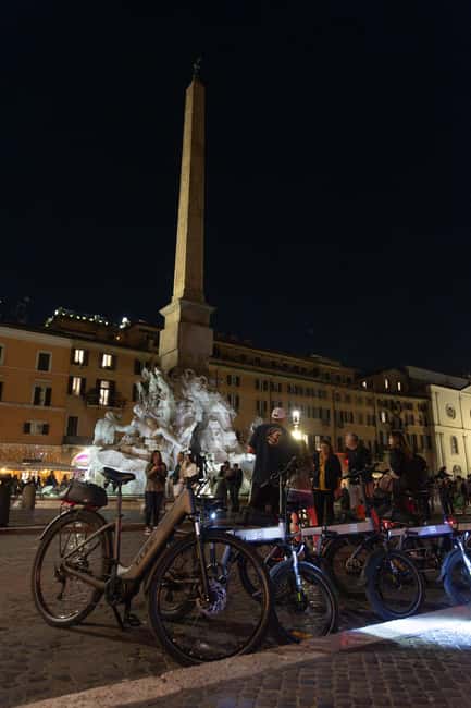 Rome by Night: E-bike Small Group Tour -Food & Wine (Option) - The food and wine pause near the Tiber