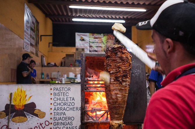 Taco Adventure Evening Food Tour with Vallarta Food Tours - Marlin on a flour tortilla in central Puerto Vallarta