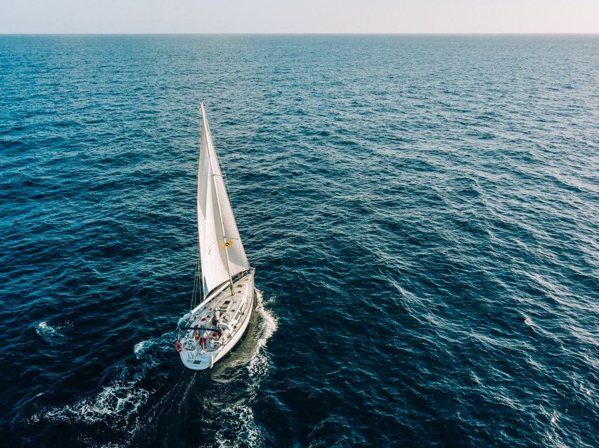 Tenerife: Sailboat Tour Whale Watching Food and Snorkeling - Sailing along Tenerife’s south coast