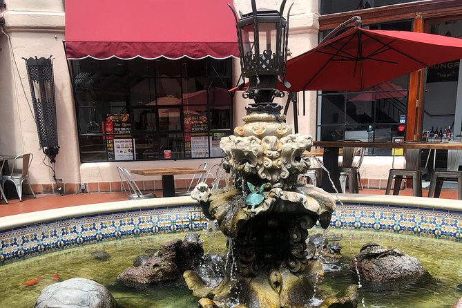 The ORIGINAL Downtown Santa Barbara Walking Food & Drink Tour - La Arcada adds courtyards and small surprises
